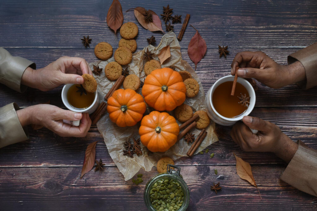 cozy autumn gathering