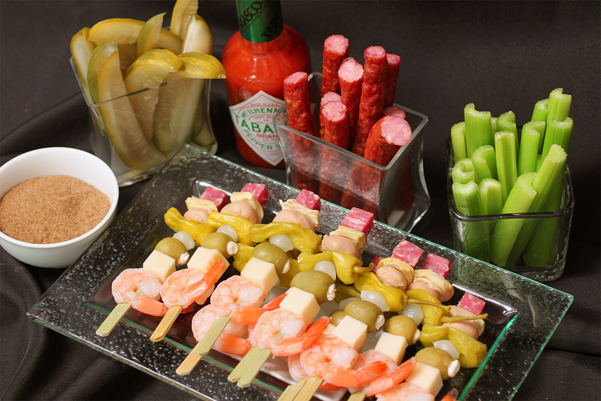 Bloody Mary Skewers & Bloody Mary Condiment Package