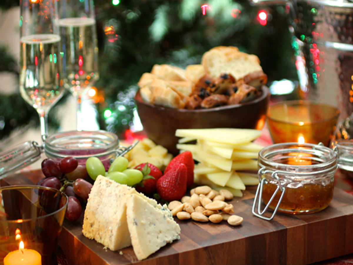 Holiday Cheese Board Display