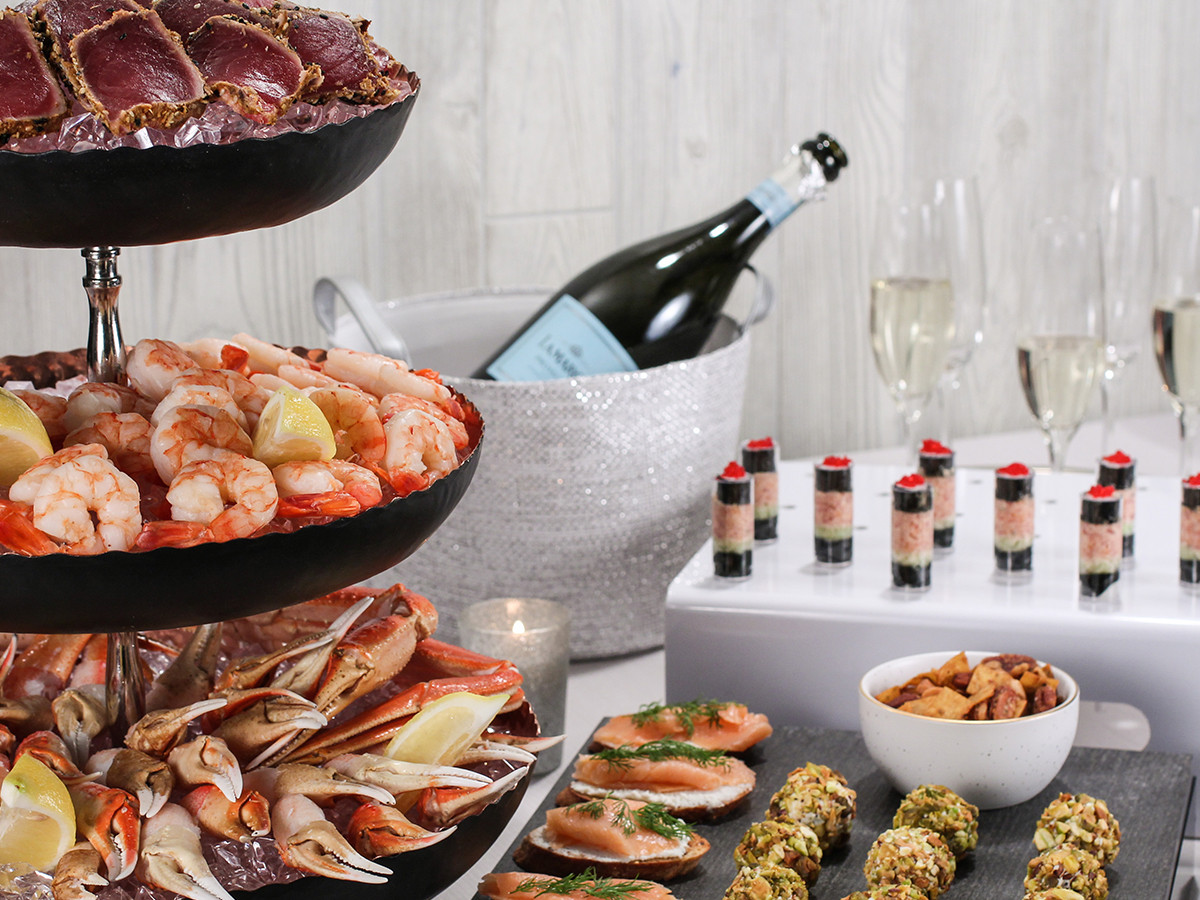 Seafood Holiday Spread for Corporate Holiday Party