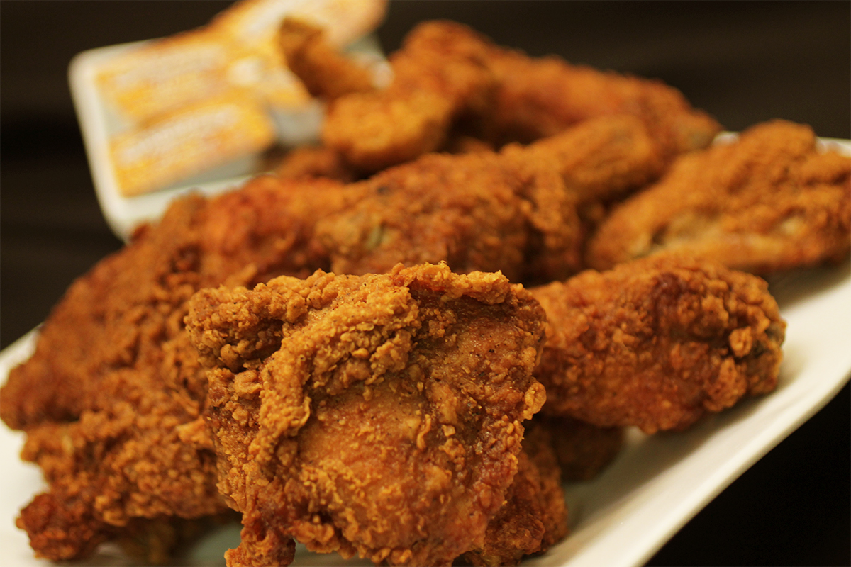 Honey Stung Fried Chicken with Honey Packets