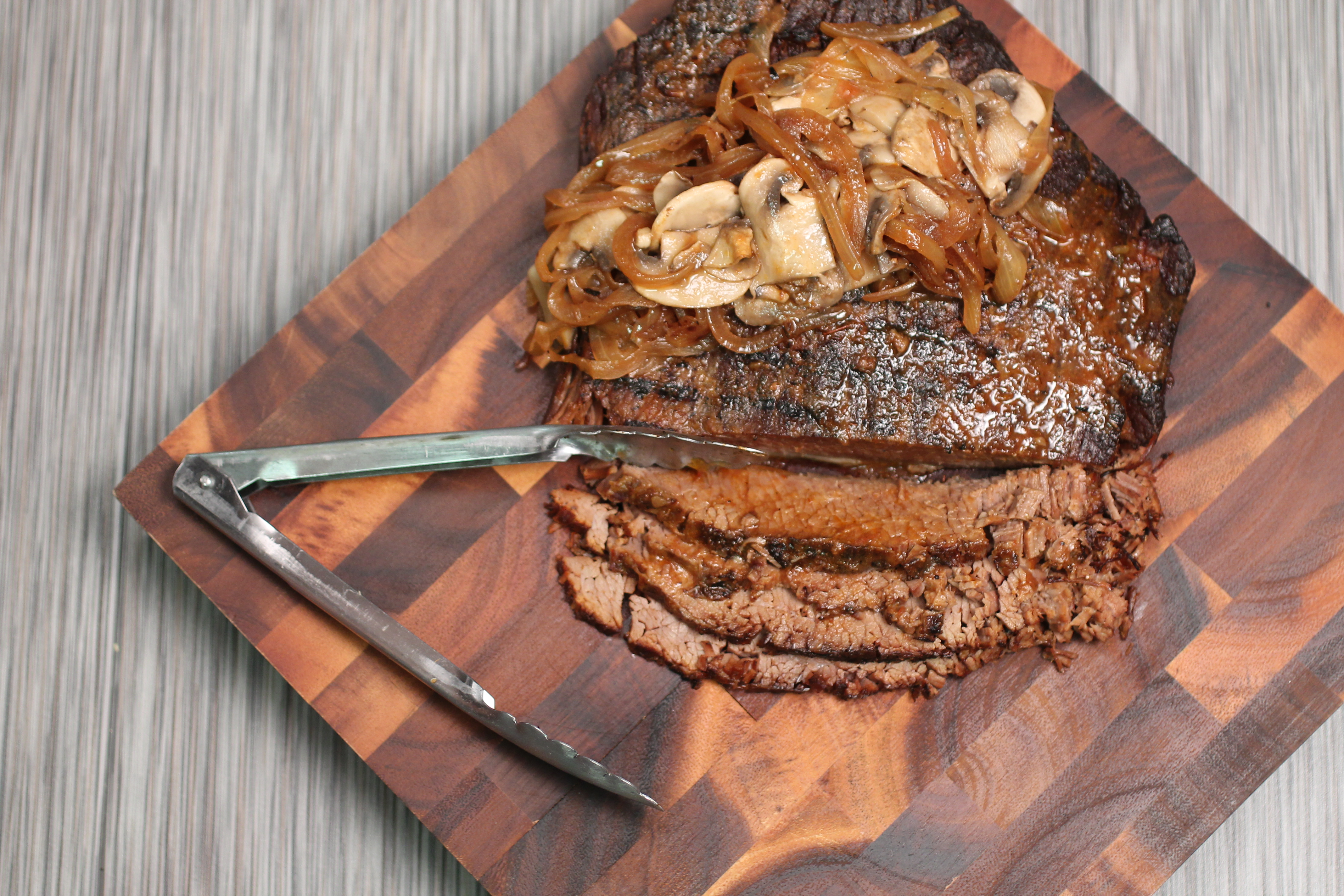 Mom's Sliced Beef Brisket for Passover