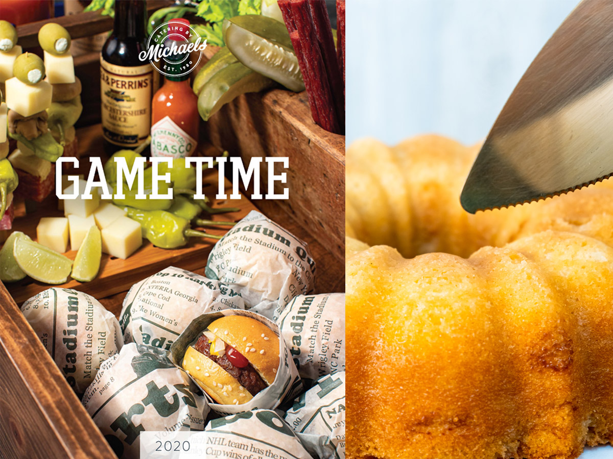 Game time menu and bundt cake